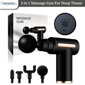Multifunctional Electric 5-in-1 Massage Gun Set for Deep Tissue Relief & Full Body Relaxation