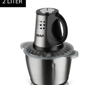 RAF Food Processor & Meat Chopper 4 Blades & 2/3 Liter Bowl – 1000W
