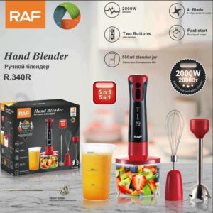 4-in-1 Hand Blender Set Chopper, Jar and Whisker – Powerful 2000W