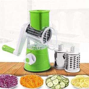 3-in-1 Multifunction Vegetable Slicer & Chopper with Rotating Blades
